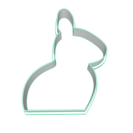 Zajíček 2 plastové vykrajovátko