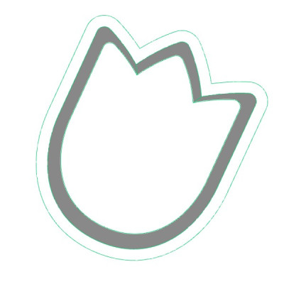 Tulipán plastové vykrajovátko