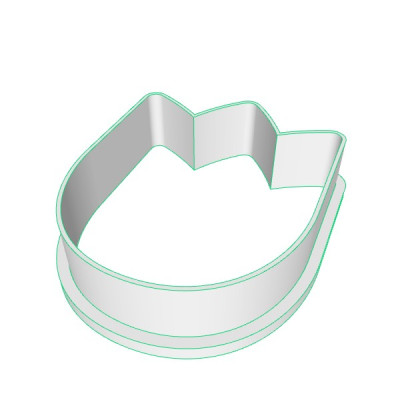 Tulipán plastové vykrajovátko