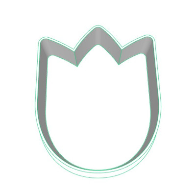 Tulipán plastové vykrajovátko