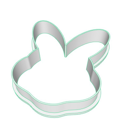 Hlava zajíčka plastové vykrajovátko