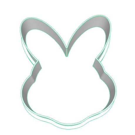 Hlava zajíčka plastové vykrajovátko