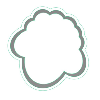 Hlava ovečky 2 plastové vykrajovátko