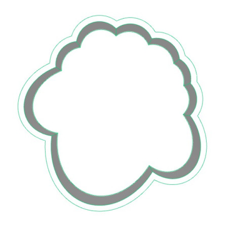 Hlava ovečky 2 plastové vykrajovátko