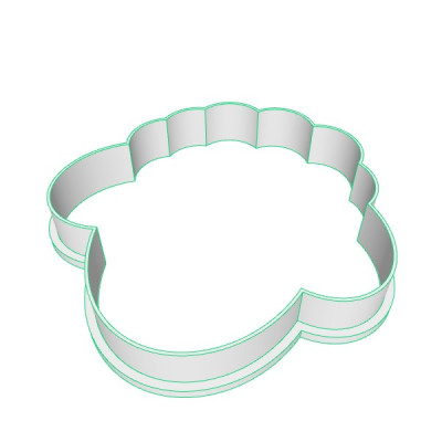 Hlava ovečky 2 plastové vykrajovátko