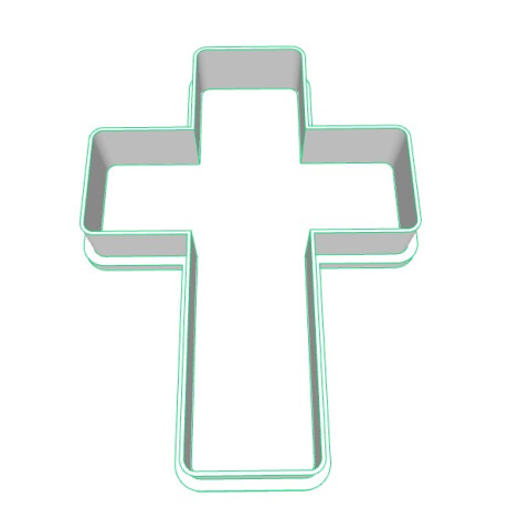 Kříž 2 plastové vykrajovátko