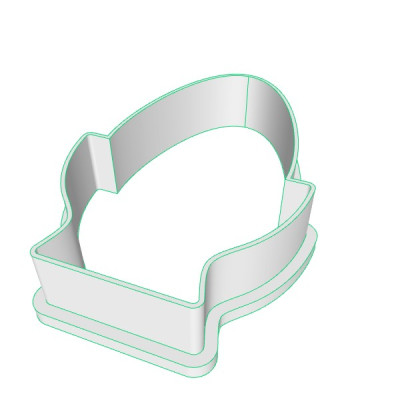 Vajíčko 2 plastové vykrajovátko