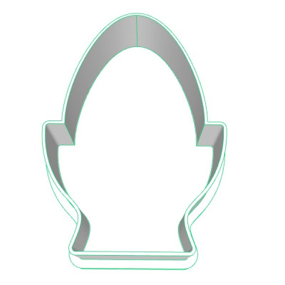 Vajíčko 2 plastové vykrajovátko