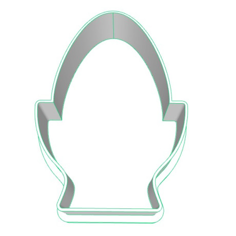 Vajíčko 2 plastové vykrajovátko