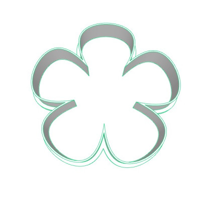 Kytička 2 plastové vykrajovátko