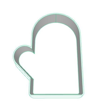 Rukavice plastové vykrajovátko