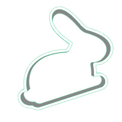 Zajíček 3 plastové vykrajovátko