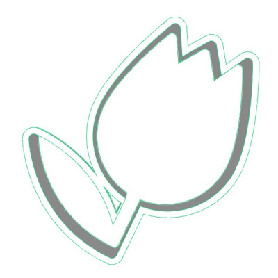 Tulipán 2 plastové vykrajovátko