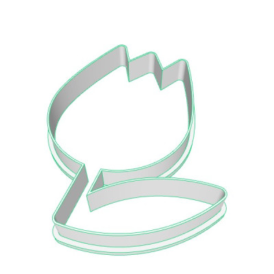 Tulipán 2 plastové vykrajovátko