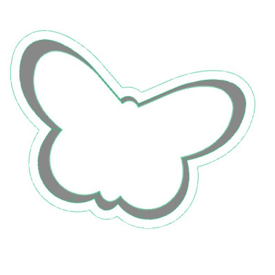 Motýl 2 plastové vykrajovátko