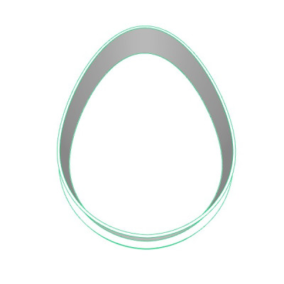 Vajíčko 3 plastové vykrajovátko