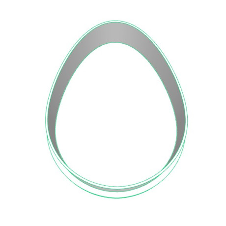 Vajíčko 3 plastové vykrajovátko