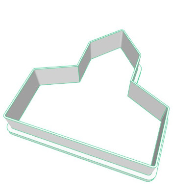 Kostel plastové vykrajovátko