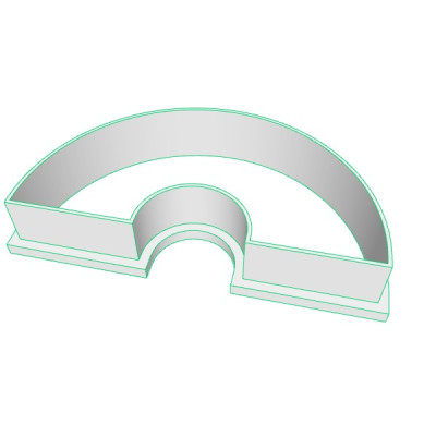 Duha plastové vykrajovátko