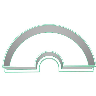 Duha plastové vykrajovátko