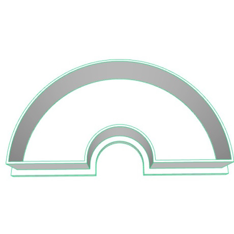 Duha plastové vykrajovátko