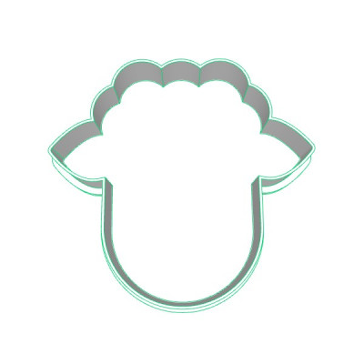 Hlava ovečky 3 plastové vykrajovátko