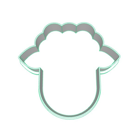 Hlava ovečky 3 plastové vykrajovátko