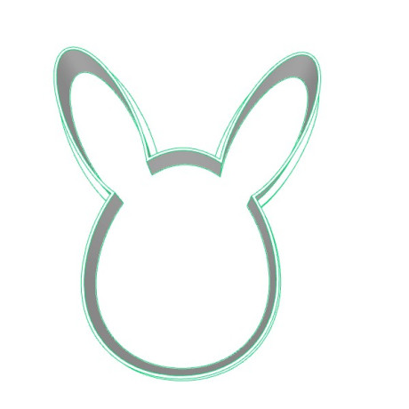 Hlava zajíčka 2 plastové vykrajovátko