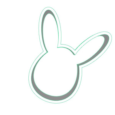 Hlava zajíčka 2 plastové vykrajovátko