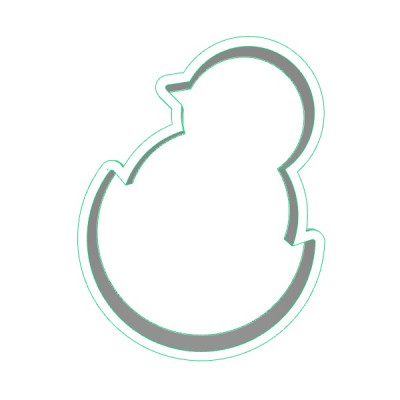 Kuřátko 3 plastové vykrajovátko