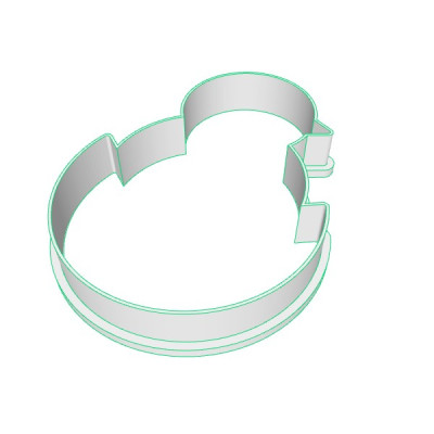 Kuřátko 3 plastové vykrajovátko