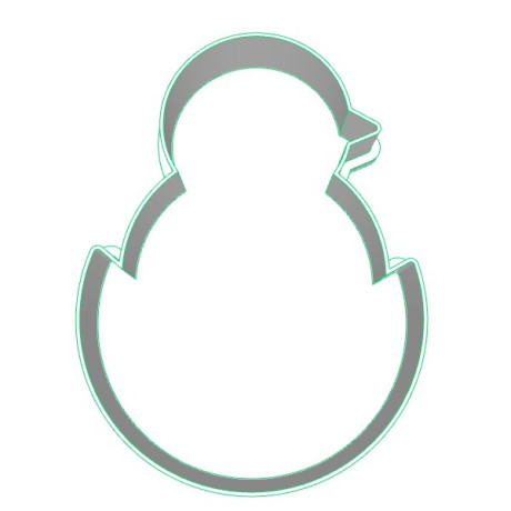 Kuřátko 3 plastové vykrajovátko