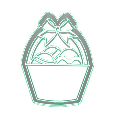 Velikonoční košík - dvoudílné vykrajovátko