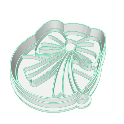 Vajíčko s mašlí - dvoudílné vykrajovátko