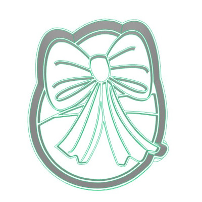 Vajíčko s mašlí - dvoudílné vykrajovátko