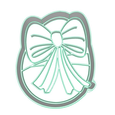 Vajíčko s mašlí - dvoudílné vykrajovátko