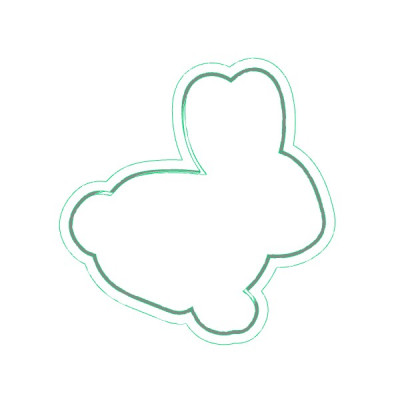 Zajíček - dvoudílné vykrajovátko