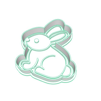 Zajíček - dvoudílné vykrajovátko