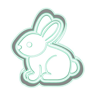 Zajíček - dvoudílné vykrajovátko