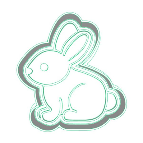 Zajíček - dvoudílné vykrajovátko