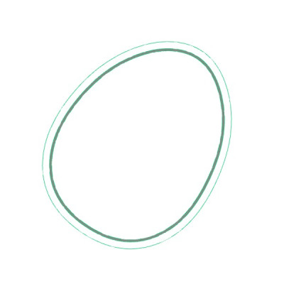 Vajíčko s mašlí 2 - dvoudílné vykrajovátko