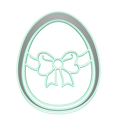 Vajíčko s mašlí 2 - dvoudílné vykrajovátko