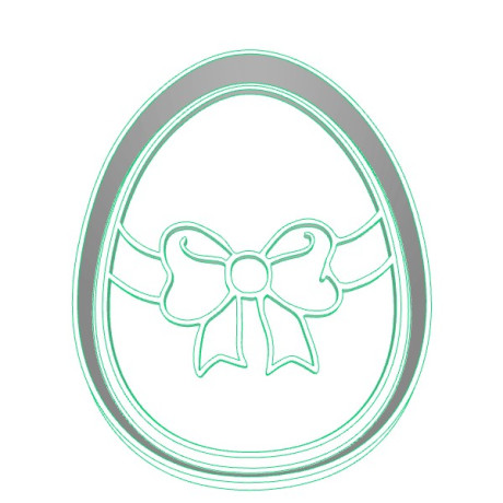 Vajíčko s mašlí 2 - dvoudílné vykrajovátko