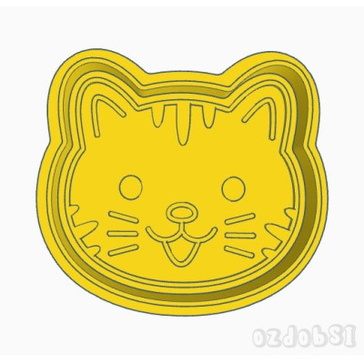 Hlava kočky - dvoudílné vykrajovátko