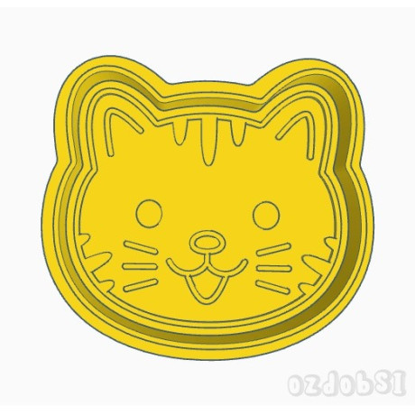 Hlava kočky - dvoudílné vykrajovátko