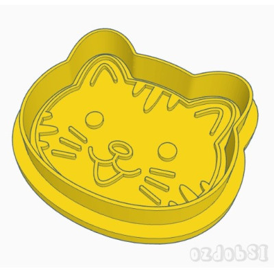 Hlava kočky - dvoudílné vykrajovátko