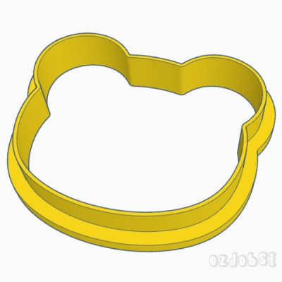 Hlava medvídka - plastové vykrajovátko