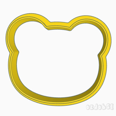 Hlava medvídka - plastové vykrajovátko