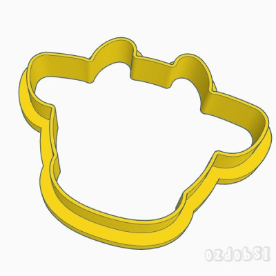 Hlava kravičky - plastové vykrajovátko