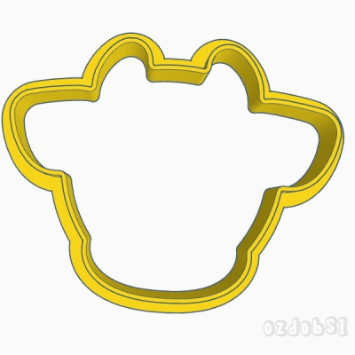 Hlava kravičky - plastové vykrajovátko